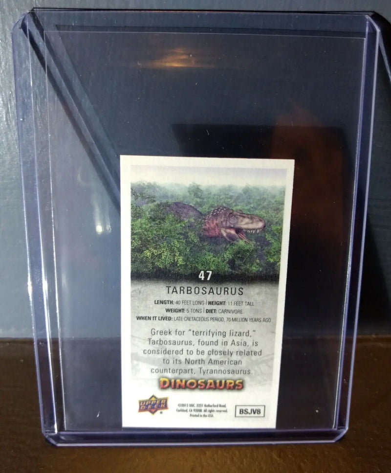 2015 Upper Deck Dinosaurs Canvas Mini Tarbosaurus #47 Trading Card - Non-Sports Card Single