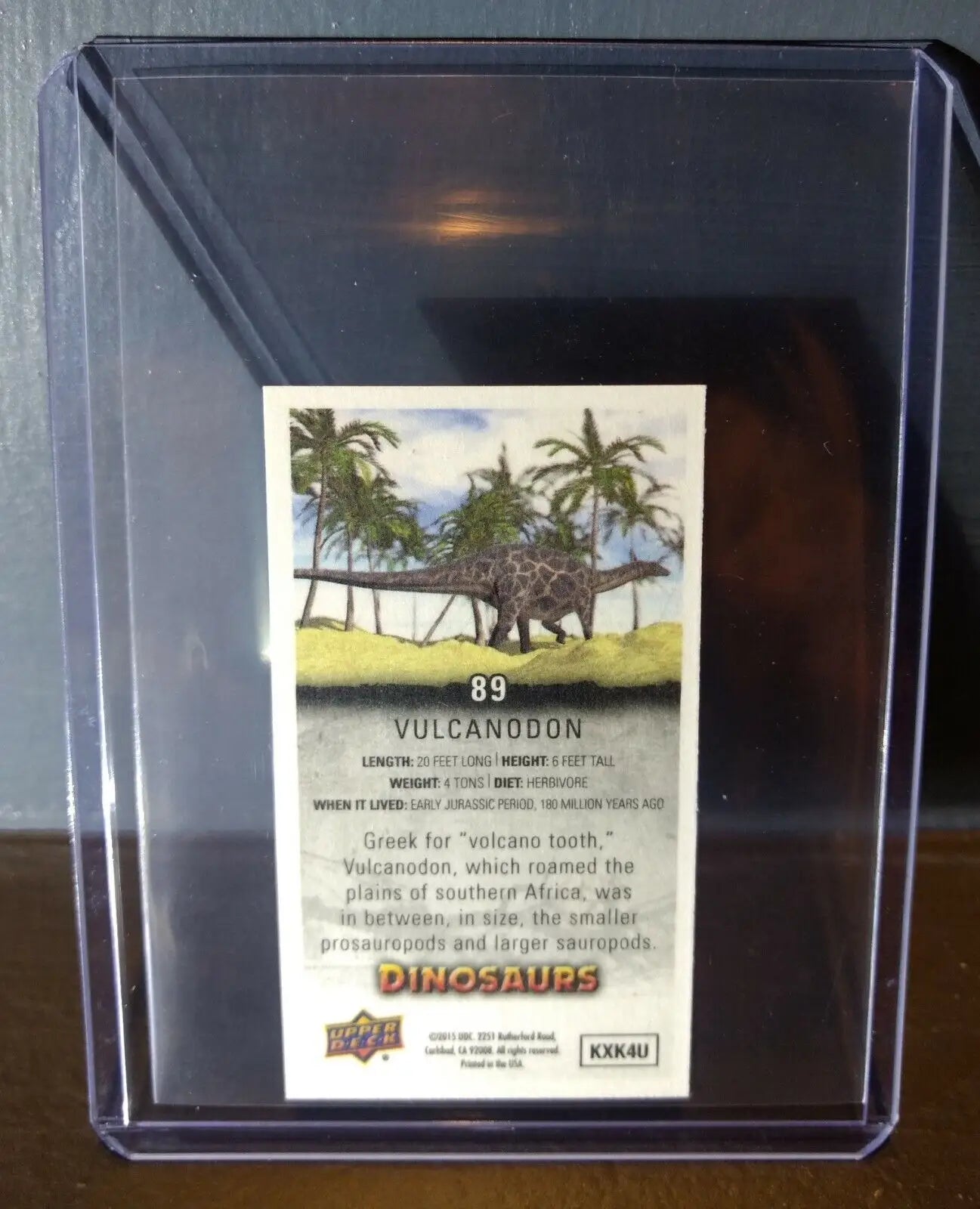 2015 Upper Deck Dinosaurs Canvas Mini Vulcandon #89 Trading Card - Other