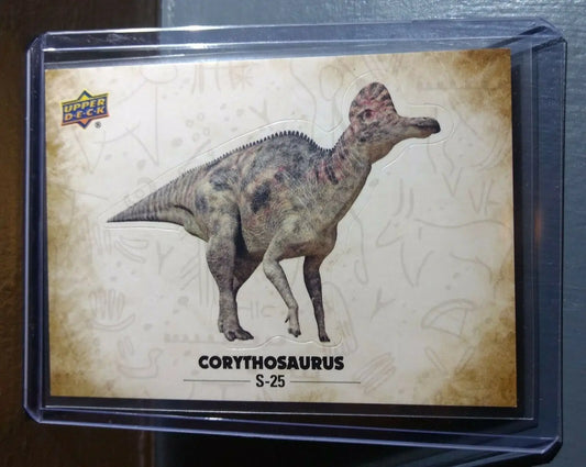 2015 Upper Deck Dinosaurs Corythosaurus #S-25 Trading Sticker Card - Non-Sports Card Single