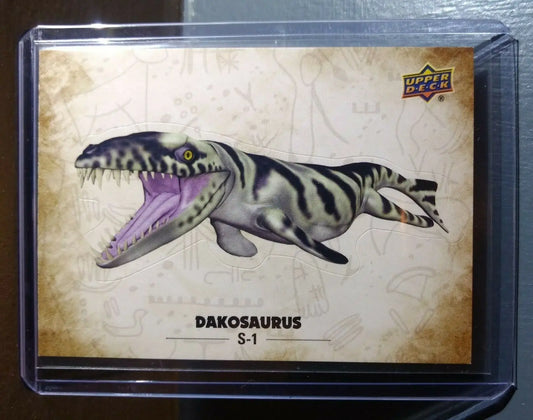 2015 Upper Deck Dinosaurs Dakosaurus #S-1 Trading Sticker Card - Non-Sports Card Single