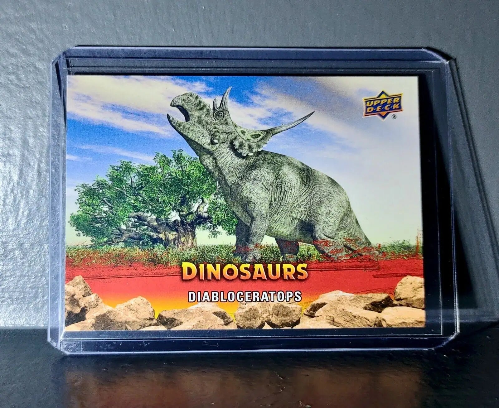 2015 Upper Deck Dinosaurs Diabloceratops Extinction Red Parallel #56 Card - Non-Sports Card Single