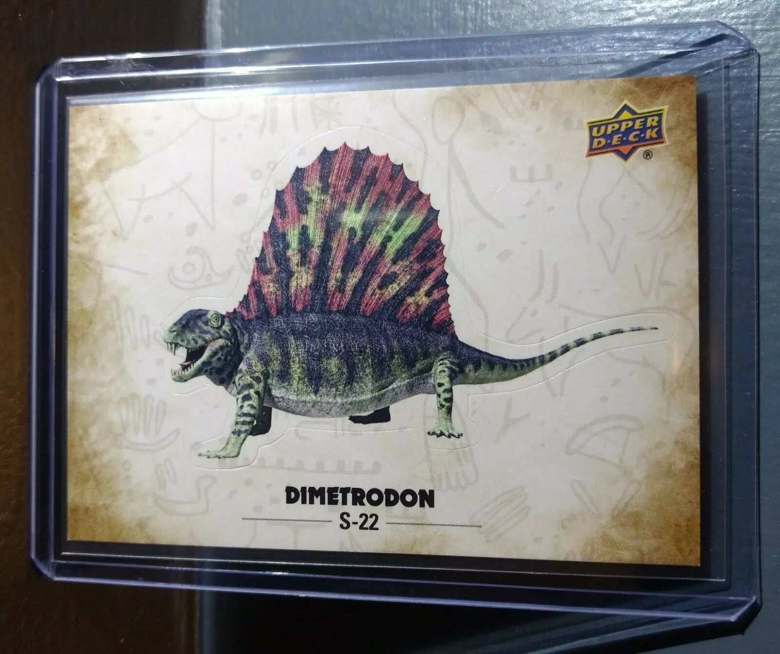 2015 Upper Deck Dinosaurs Dimetrodon #S-22 Trading Sticker Card - Non-Sports Card Single