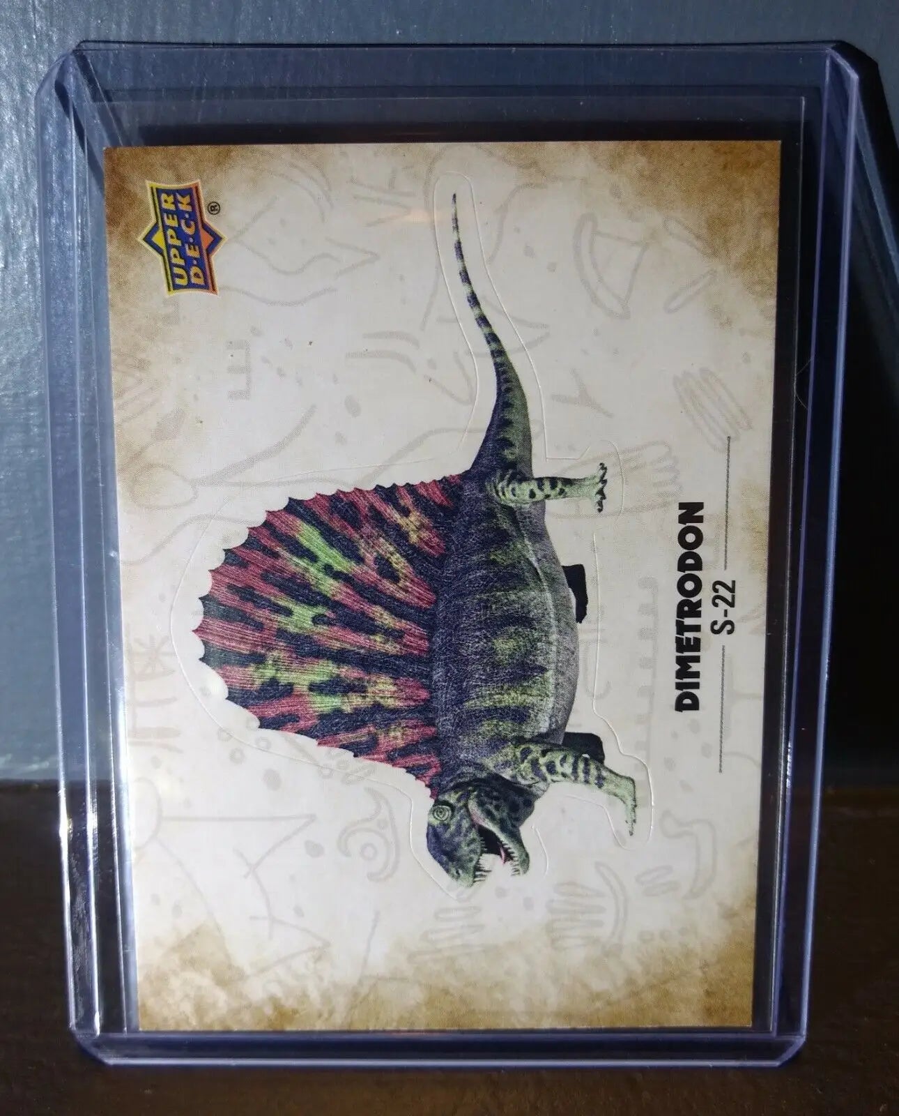 2015 Upper Deck Dinosaurs Dimetrodon #S-22 Trading Sticker Card - Non-Sports Card Single