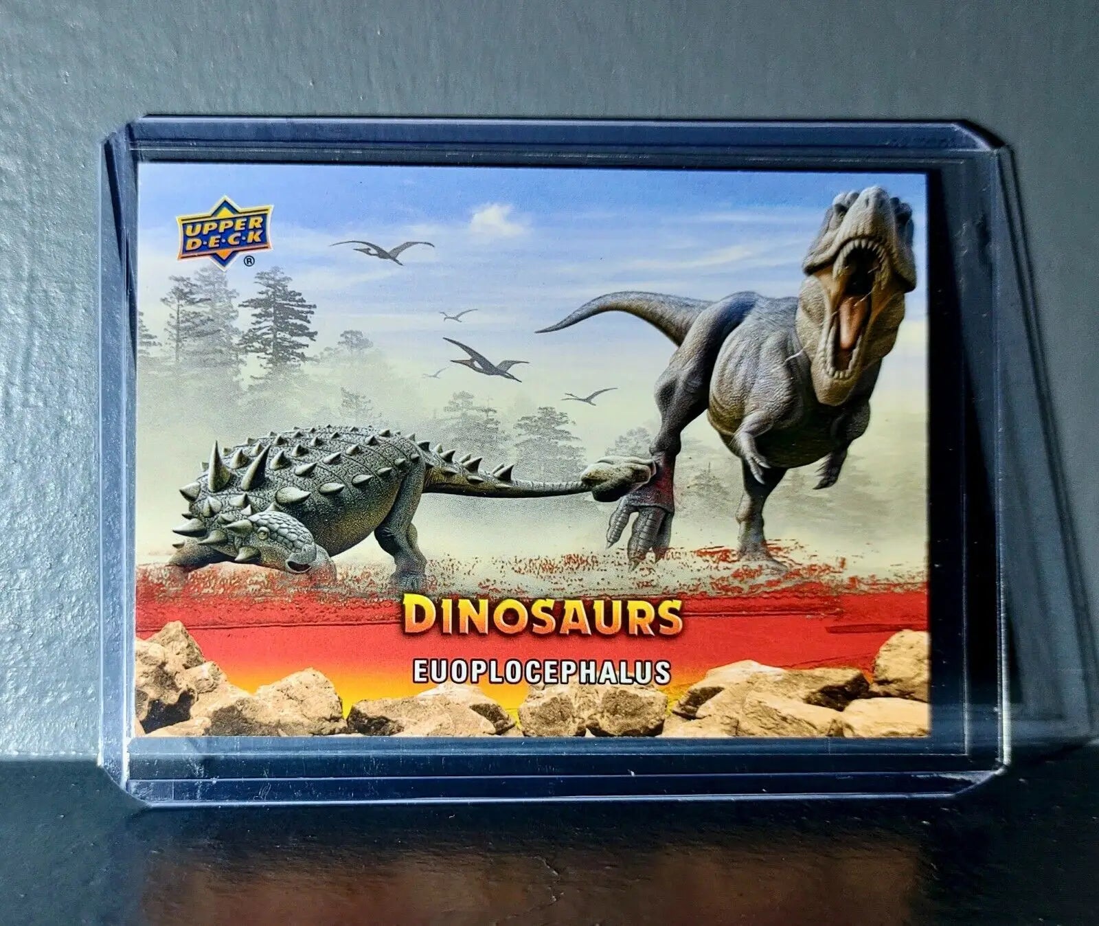 2015 Upper Deck Dinosaurs Euoplocephalus Extinction Red Parallel #75 Card - Non-Sports Card Single
