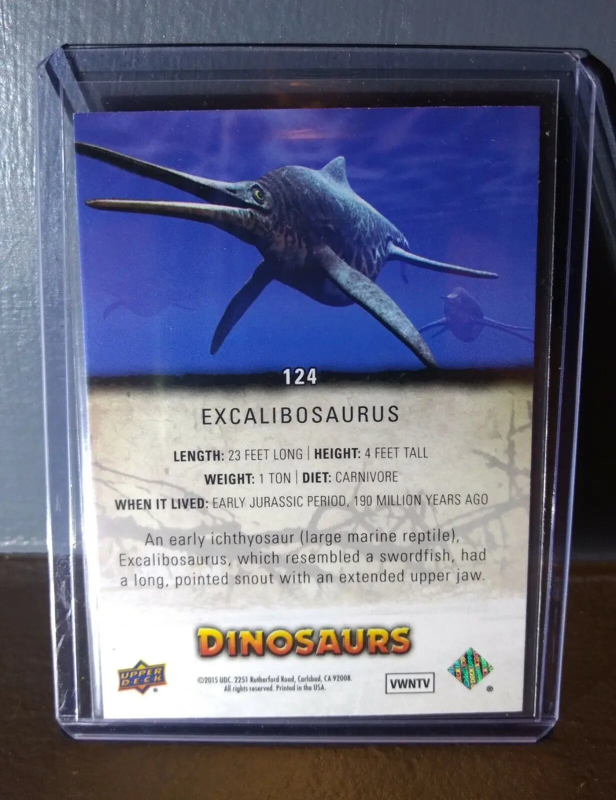 2015 Upper Deck Dinosaurs Excalibosaurus #124 Trading Card - Other