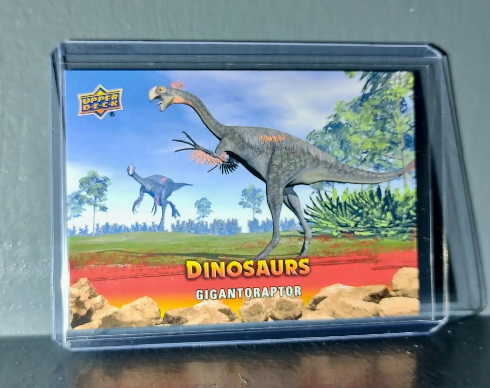 2015 Upper Deck Dinosaurs Gigantoraptor Extinction Red Parallel #24 Card - Non-Sports Card Single