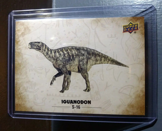 2015 Upper Deck Dinosaurs Iguanodon #S-16 Trading Sticker Card - Non-Sports Card Single