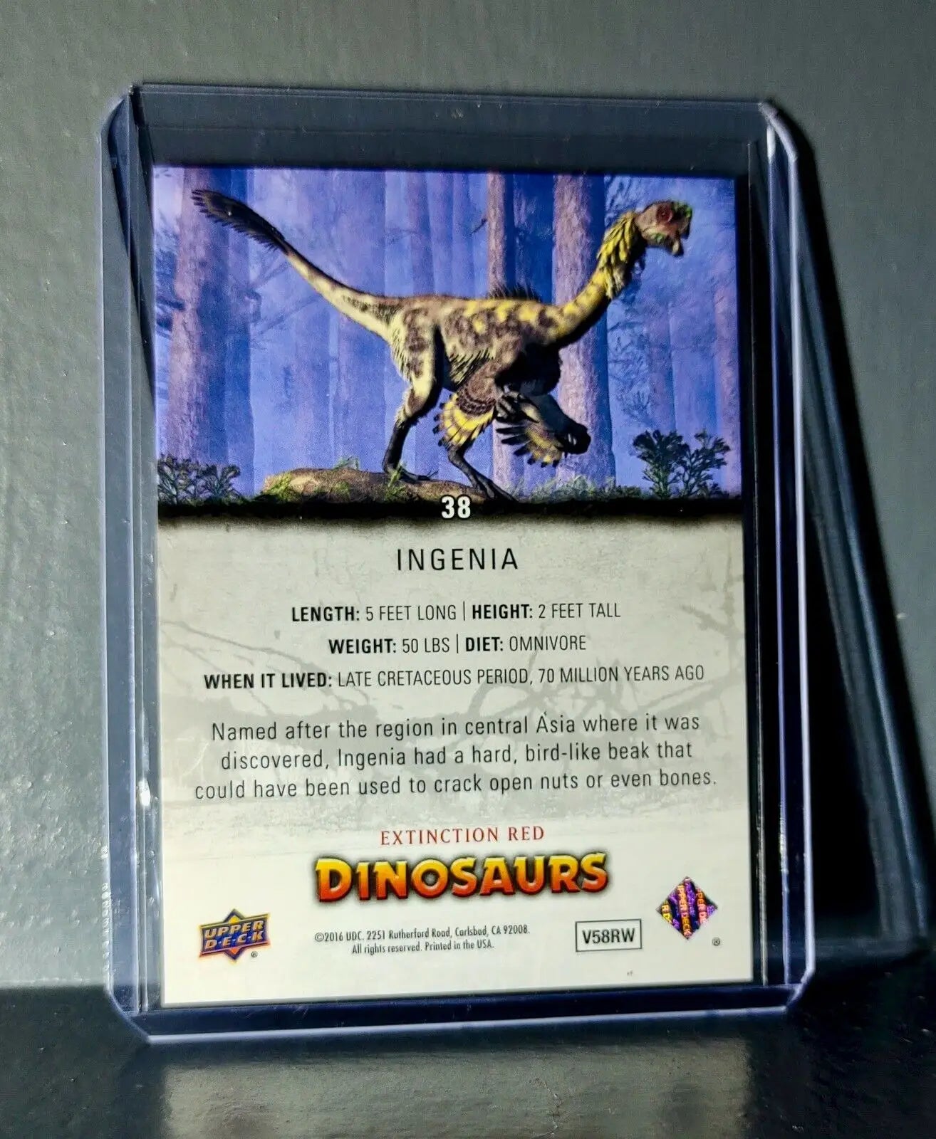 2015 Upper Deck Dinosaurs Ingenia Extinction Red Parallel #38 Card - Non-Sports Card Single