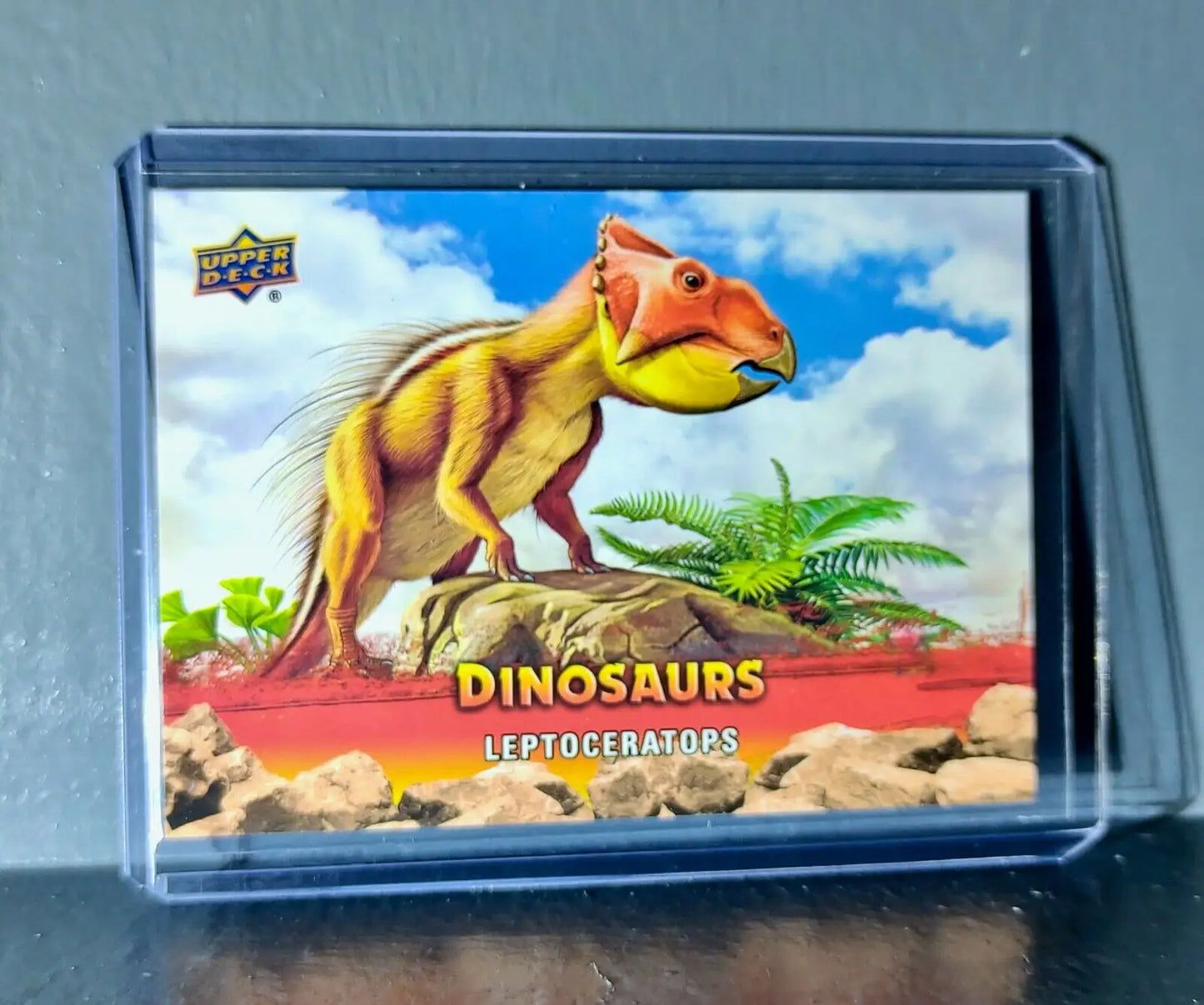 2015 Upper Deck Dinosaurs Leptoceratops Extinction Red Parallel #25 Card - Non-Sports Card Single