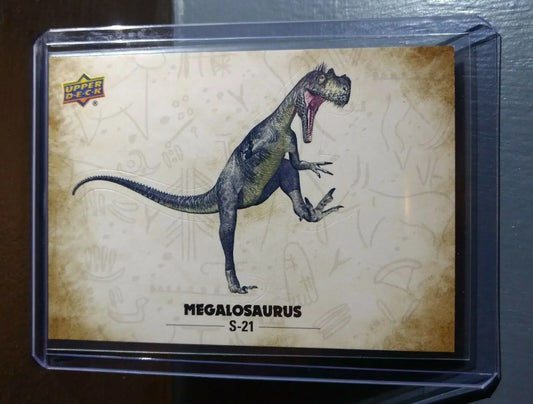 2015 Upper Deck Dinosaurs Megalosaurus #S-21 Trading Sticker Card - Non-Sports Card Single