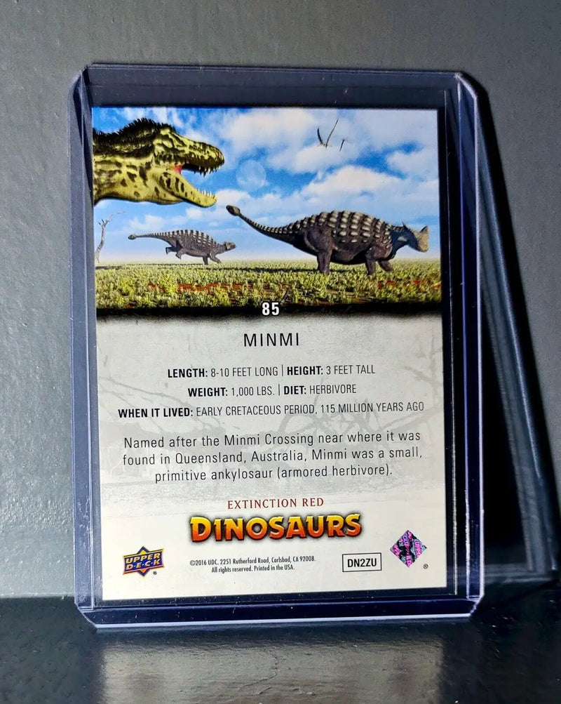 2015 Upper Deck Dinosaurs Minmi Extinction Red Parallel #85 Card - Non-Sports Card Single