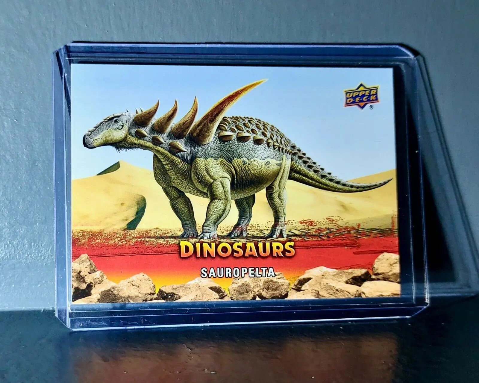 2015 Upper Deck Dinosaurs Sauropelta Extinction Red Parallel #95 Card - Other