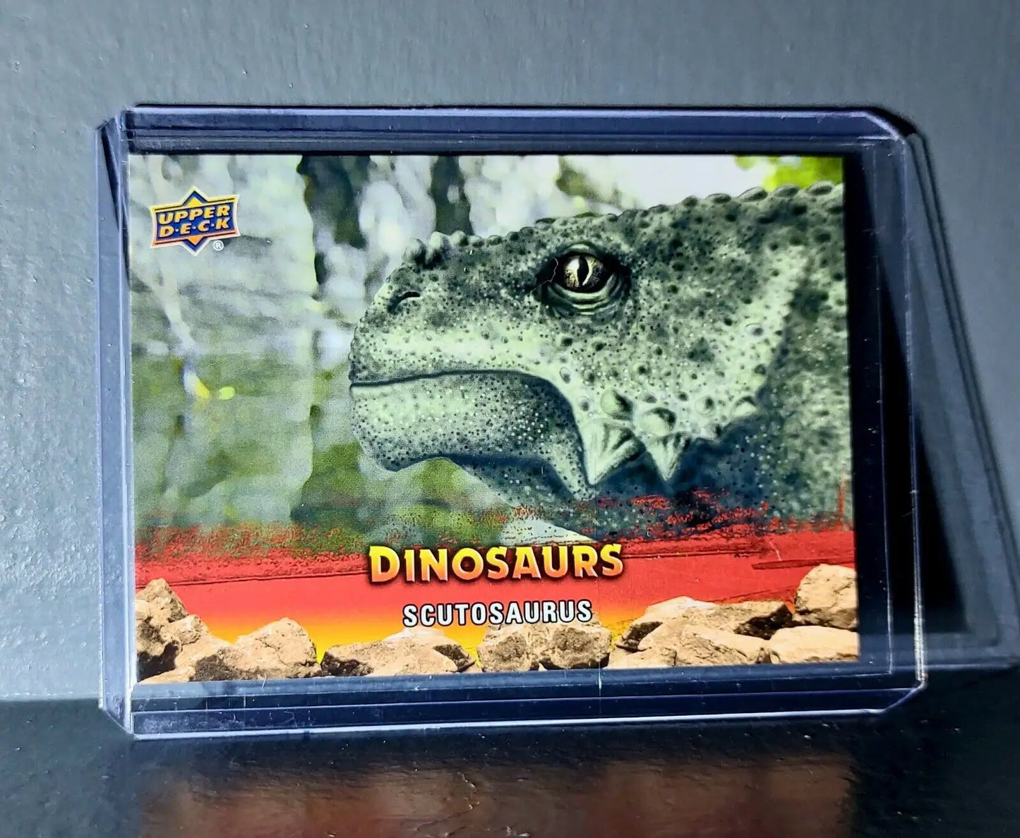2015 Upper Deck Dinosaurs Scutosaurus Extinction Red Parallel #99 Card - Non-Sports Card Single