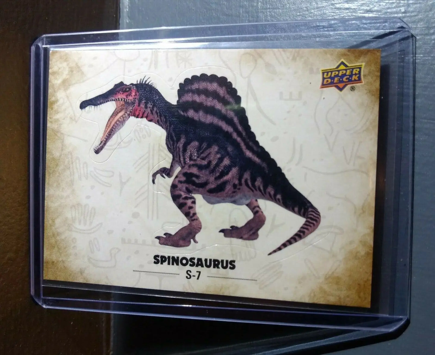 2015 Upper Deck Dinosaurs Spinosaurus #S-7 Trading Sticker Card - Non-Sports Card Single