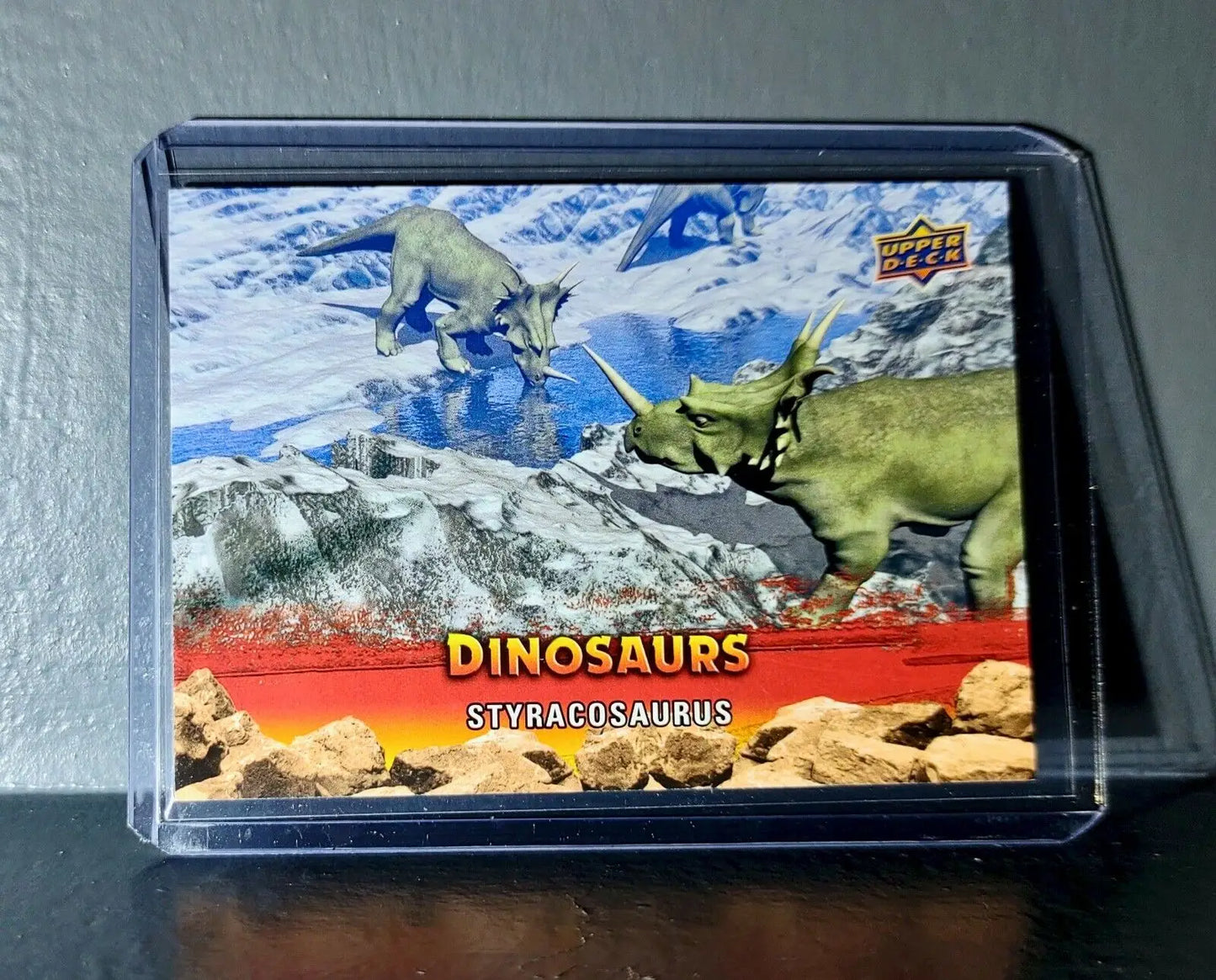 2015 Upper Deck Dinosaurs Styracosaurus Extinction Red Parallel #76 Card - Non-Sports Card Single