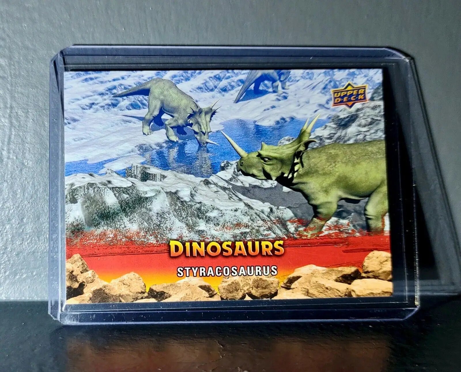 2015 Upper Deck Dinosaurs Styracosaurus Extinction Red Parallel #76 Card - Non-Sports Card Single