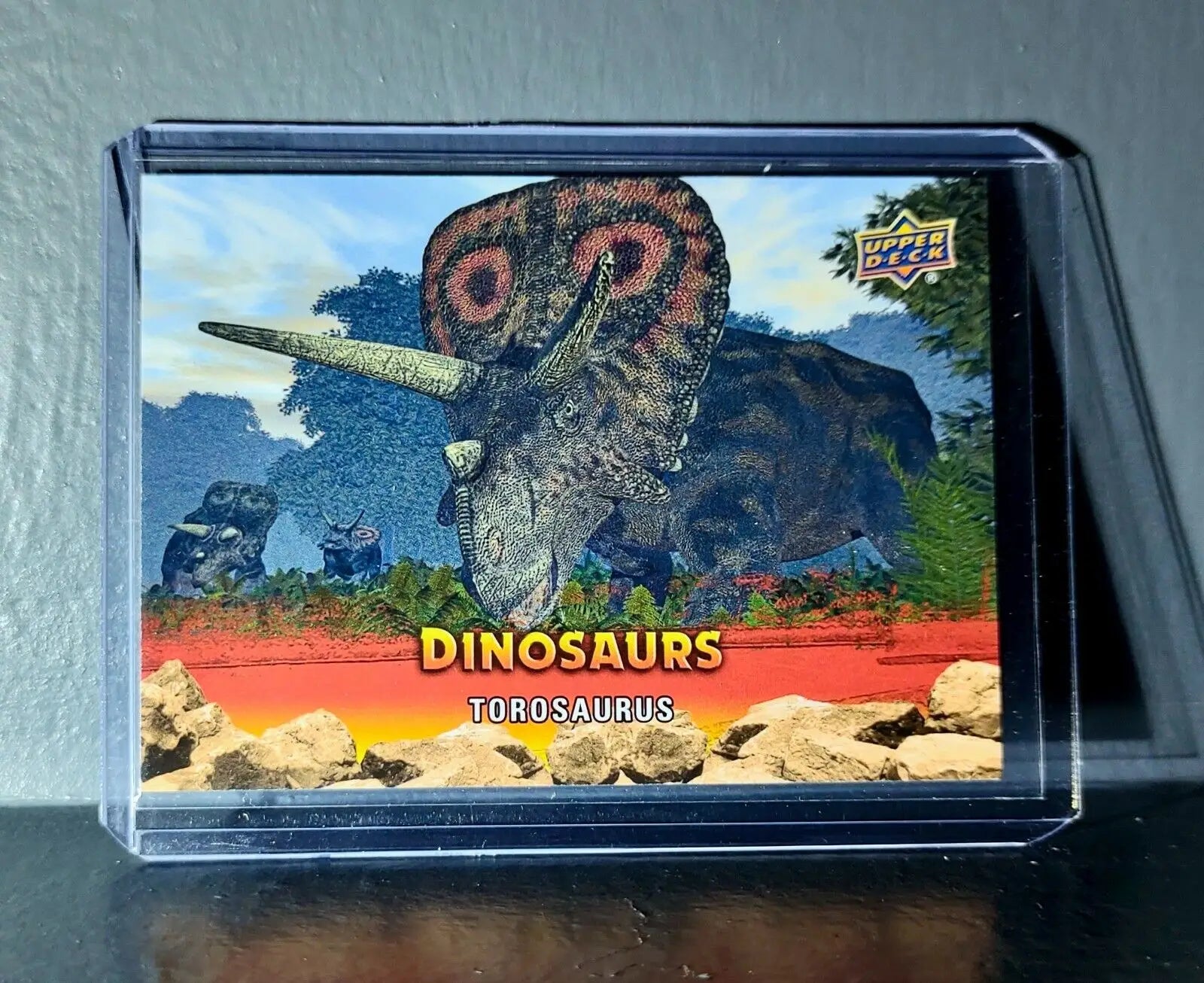 2015 Upper Deck Dinosaurs Torosaurus Extinction Red Parallel #77 Card - Non-Sports Card Single