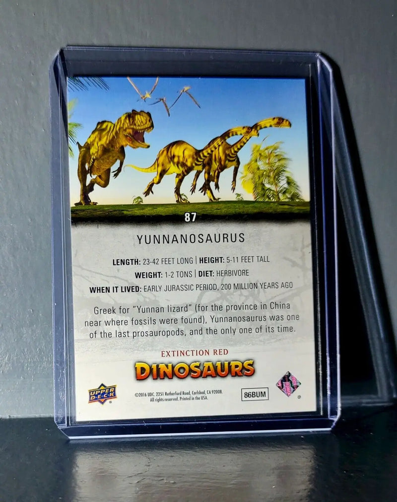 2015 Upper Deck Dinosaurs Yunnanosaurus Extinction Red Parallel #87 Card - Other