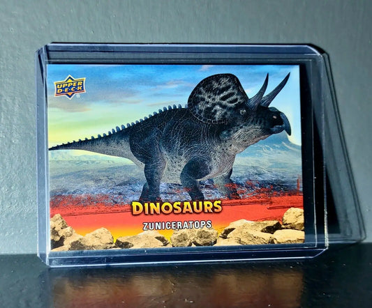 2015 Upper Deck Dinosaurs Zuniceratops Extinction Red Parallel #98 Card - Non-Sports Card Single