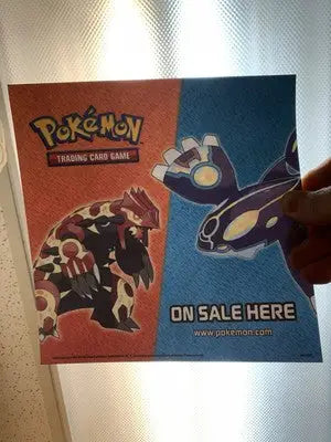 Pokémon Trading Card Game Primal Clash Window Cling Promo Sticker Decal 8x8 Unused