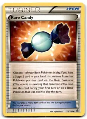 Primal Clash Rare Candy Pokémon card from 2015 XY series, uncommon #135