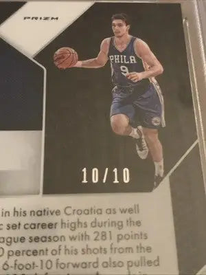 2016-17 Panini Mosaic Prizm #15 Dario Saric Gold RC Rookie #10/10 PSA 10 - Basketball Card Single