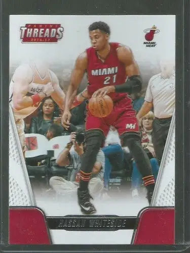 2016-17 Panini Threads #40 Hassan Whiteside NM-MT Heat - Basketball Card Single