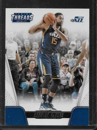 2016-17 Panini Threads #82 Derrick Favors NM-MT Jazz - Basketball Card Single