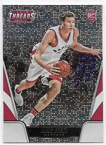 Basketball trading card featuring Jakob Poeltl from Panini Threads 2016-17 Simply Sandoval series