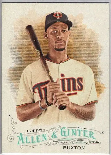 Original gloss baseball card featuring Byron Buxton NM-MT from 2016 Allen and Ginter