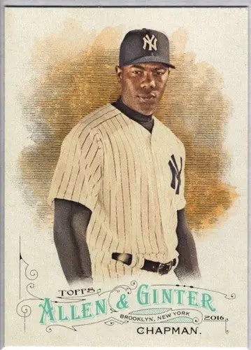 2016 Topps Allen & Ginter Aroldis Chapman baseball card with original gloss NM-MT