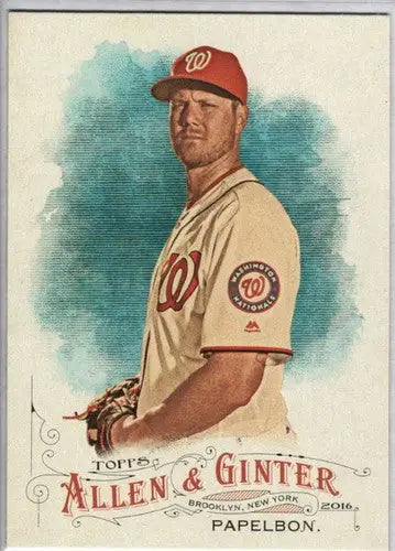 2016 Allen and Ginter baseball card of Jonathan Papelbon with original gloss NM-MT