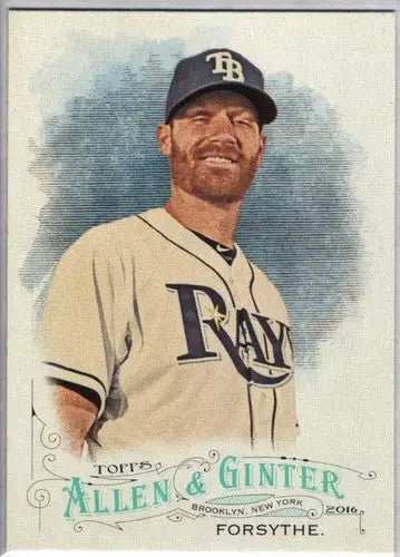 Original gloss baseball card of Logan Forsythe NM-MT from 2016 Allen and Ginter