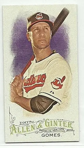 Ginter Mini Yan Gomes baseball card with original gloss from 2016 Allen and Ginter NM-MT