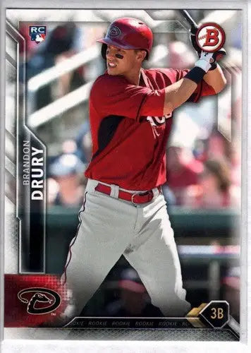 Original gloss Brandon Drury 2016 Bowman rookie card NM-MT Diamondbacks
