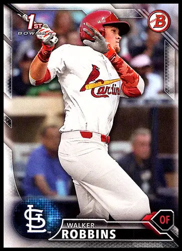 2016 Bowman Draft Walker Robbins baseball card with original gloss, NM-MT condition