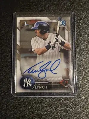 2016 Bowman Draft #CDA-TL Tim Lynch Chrome Draft Pick Autographs - Baseball Card Single