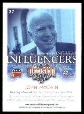 2016 Decision Influencers John McCain #37 - Other
