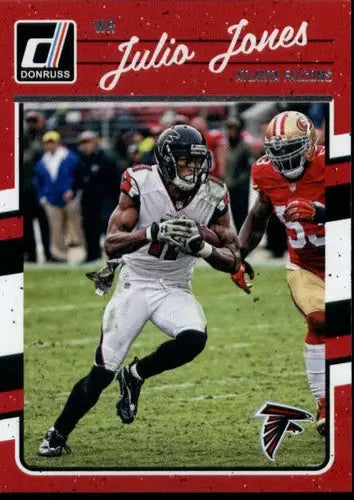 Julio Jones football card with original gloss from 2016 Donruss NM-MT Falcons