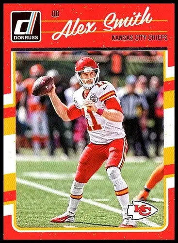 Original gloss Alex Smith football card 2016 Donruss NM-MT Chiefs ID 6469