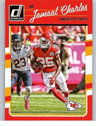 Football trading card featuring Jamaal Charles with original gloss NM-MT condition
