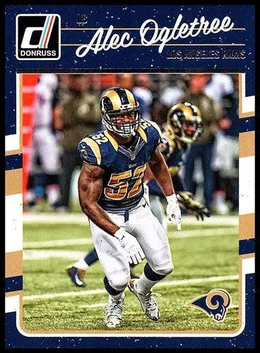Alec Ogletree football card with original gloss from 2016 Donruss NM-MT LA Rams