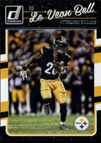 Original gloss Le’Veon Bell NM-MT football cardSteelers 2016 Donruss #237 collectible