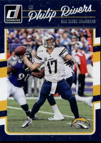 Original gloss Philip Rivers football card 2016 Donruss NM-MT Chargers ID 12077