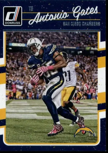 Antonio Gates football card with original gloss from 2016 Donruss Chargers NM-MT