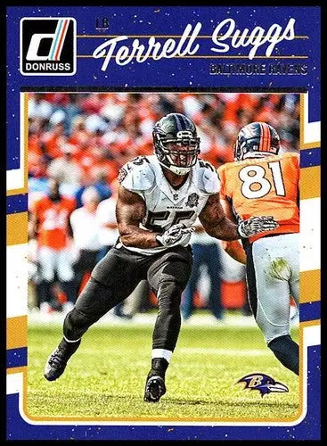 Original gloss Terrell Suggs football card NM-MT Ravens 2016 Donruss #26