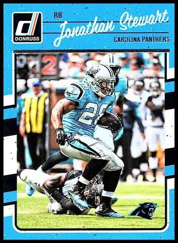 Original gloss Jonathan Stewart football card 2016 Donruss NM-MT Panthers ID 6460