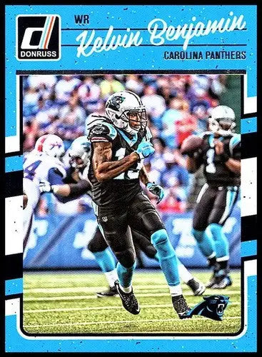 Original gloss Kelvin Benjamin football card 2016 Donruss NM-MT Panthers ID 6461