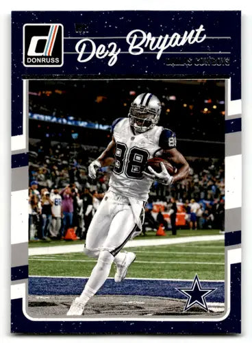Dez Bryant football card with original gloss from 2016 Donruss Cowboys NM-MT