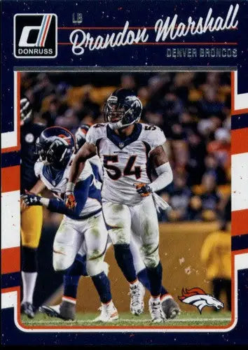 2016 Donruss Brandon Marshall football card with original gloss NM-MT Broncos ID 34839
